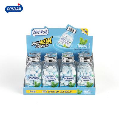 China Office Dating Sugar Free Fresh Throat Candy Ice Cream Portable Sugar Free Mint Sweets Breath Mint Tablet 38g Bottle for sale