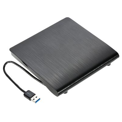 China USB 3.0 DVD-RW Ultra Slim Portable External CD DVD Drive Player Burner Optical Writer Reader for Linux Windows Mac OS Laptop PC for sale