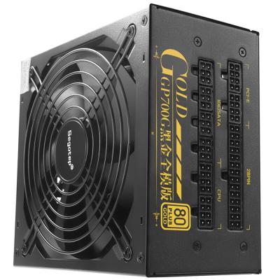 China Full ATX Desktop Power Supply Efficiency 80Plus Golden AC US Modular Active Plug Segotep 600W GP700G PC Computer Power Supply Gaming 12V PFC 91% for sale