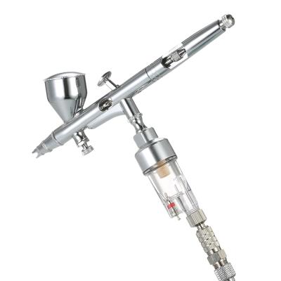 China Airbrush Professional Copper Aerografo Gravity Fed Portable Airbrush with Compressor Makeup Machine Spray Gun Kit for Body Painting for sale