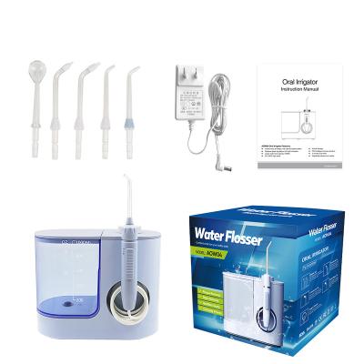 China Household Teeth Oral Hygiene Healthier Set Electric Water Flosser with 1000ml Dental Irrigator Tank for sale