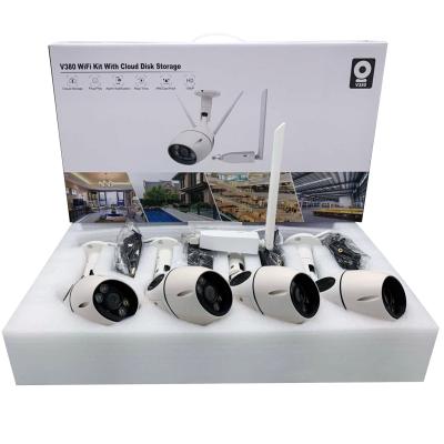 China NIGHT VISION VERTO 1080P V380 WIFI Camera Kits 4CH Radio 2 Way wifi 2p2 IP 2mp 2mp Audio Wireless Camera for sale