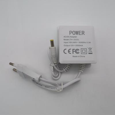 China Verto CCTV Security Outdoor Camera Power Supplier Waterproof AC 100-240V Input DC 12V 1A DC 12V Output 2A AC Power Adapter VRT-P for sale