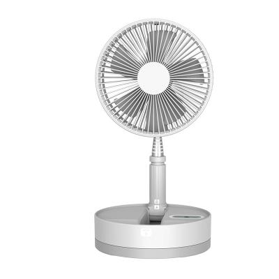 China Household Portable Retractable USB Charging Fan with Ring Light Timing Control Touch Control Panel for sale