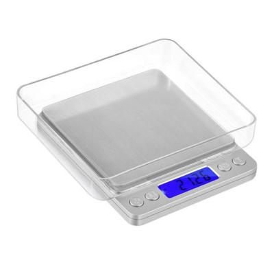 China With Tray Kitchen Food Scale Stainless Steel Digital Kitchen Scale With Scale Tray 0.1g Accuracy And LCD Display for sale