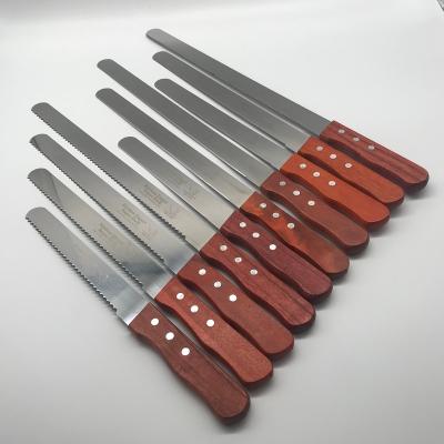 China Sustainable Serrated Stainless Steel Knife Cake Knife No Residue Slicing Knife Baking Tool for sale