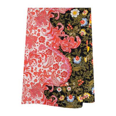 China China 100% silk habotai silk habotai charmeuse fabric garment 12mm thick breathable pure silk floral fabric for woman designing for sale