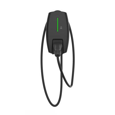 China 2021 New Product EV Charger 32 Amp Wired WiFi Type2 Ultra Compact Cable OCPP Enabled Indoor/Outdoor Electric Vehicle Smart Charger for sale