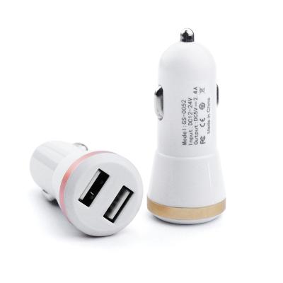 China Mobile Phone USB Car Charger Stream Equipped Dual Port USB Car Charger With 5V/2.4A Output Replacement For iPhone Xs/Max/XR for sale