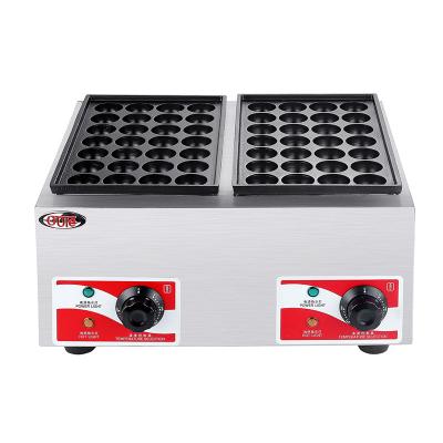 China Commercial Hot Selling Electric Takoyaki Grill Machine Double Plate Electric Japanese Takoyaki Machine for sale