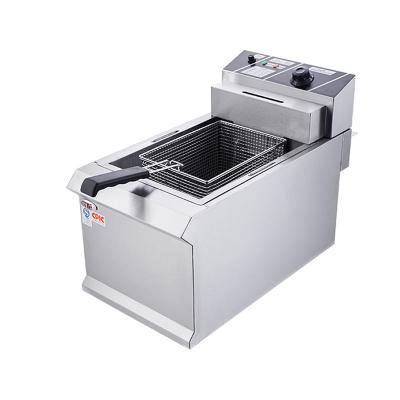 China Outdoor Electric Commercial Counter Top Fryer Household Customized Power Scratch Surface for sale