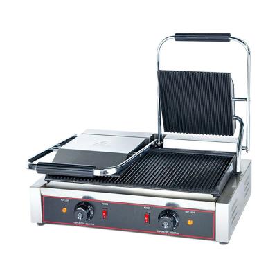 China Double Plate Outdoor Commercial Panini Grill With Sandwich Grill for sale