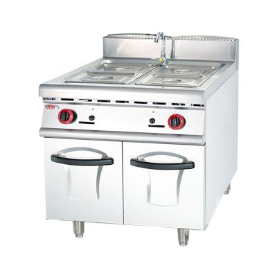 China Commercial Free Gas Bain Marie Food Warmer With Hotel Stainless Steel Cabinet for sale