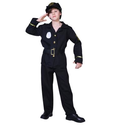 China For cheap quality popular boys party factory direct sale children's Hollaween police costume for sale