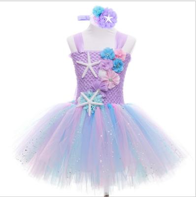 China Breathable Mermaid Costume Swimwear Kids Bikini Tutu Dress For 1-12Y Girls Summer 2021 for sale