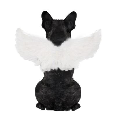 China Perfect Stocked Pet Clothing Accessories Devil Angel Feather Wings Dog Cat Halloween Costume Props Dress Up for sale