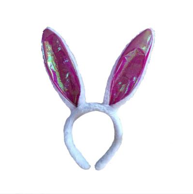 China Party Factory Direct Sale Cheap Fine Purple Easter Shorts Stuffed Bunny Animal Ears Headband for sale