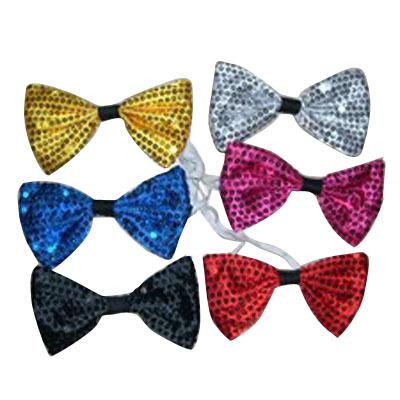 China Colorful Polyester Hot Sale Party Sequin Bowknot Party Novelty Props For Adults for sale