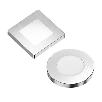 China Recessed / Surface Mounted LED Cabinet Spotlight Round Puck Light With Magnetic Cover for sale