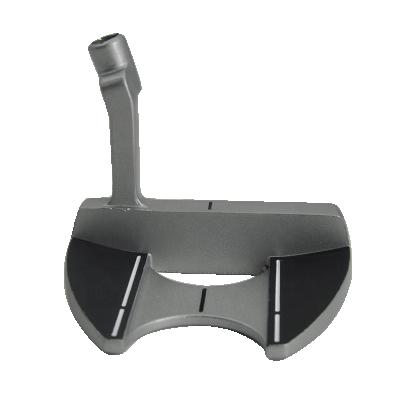 China Custom Alloy Milled Face Steel Mallet Golf Putter Heads for sale