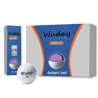 China High Quality Custom Tournament Durable 3 Piece OEM Soft Comfortable Feel Golf Balls Golf Ball With Box Packing for sale