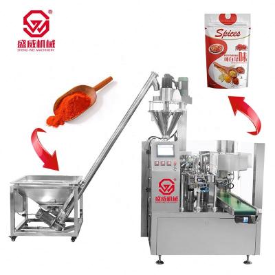 China Multifunctional Ziplock Spice Packing Machine Food Bag Pouch Automatic Zipper Doy Pack Filling and Sealing Machine for sale