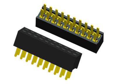 中国 20のPin PCB板のためのまっすぐの女性ヘッダーのコネクターの単一の列 販売のため