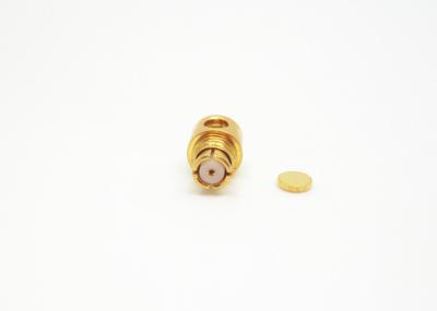 China Conector de ángulo recto femenino del RF, oro del conector coaxial de SMP RF plateado en venta