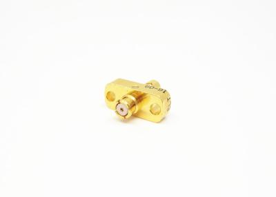 China Female SMP RF Connector 2 Holes Flange Mount 50Ω Impedance For MF108A Cable for sale