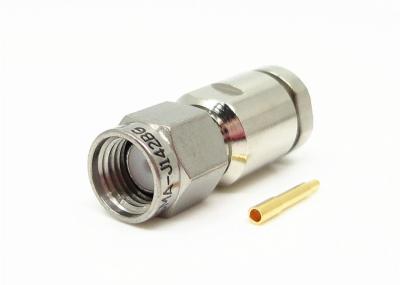 China El conector niquelado del enchufe de SMA, conector coaxial 335VRMS del RF valoró voltaje en venta