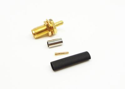 China Female Jack SMA Coax Connector , RF Coaxial Connector High Performance for sale