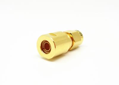 China Conector de cobre amarillo del varón SMA del mini tamaño para el cable de LMR200 MF147B CXN3449 en venta