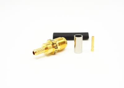 China RG316 de alta frecuencia de cobre amarillo de la impedancia de la hembra 50Ω del conector del cable SMA en venta