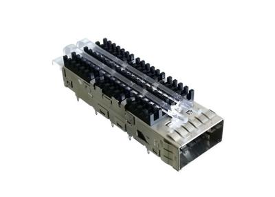 China EMI Tabs Single Port SFP28 Cage 18.75 mm For QSFP28 Connector for sale