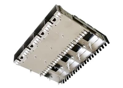 China Heat Sink SFP Cage Connector 1x4 Multiple Port SFP28 Cage for sale