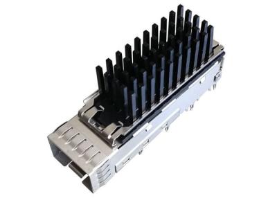 China Compact Structure SFP Socket / Cage Connector Single Port With Heat Sink for sale