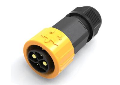 China IP67 M23 Push Locking Male Waterproof Cable Connector Silicone Seal For Charging for sale