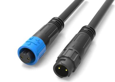 China Jnicon M12 IP68 Waterproof o Pin da baioneta 2 do conector do cabo distribuidor de corrente à venda