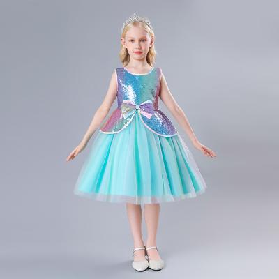 China Sleeveless Europe and America Princess Dress Girl 2119 Many Choice Children's Day Party Colorful Design for sale