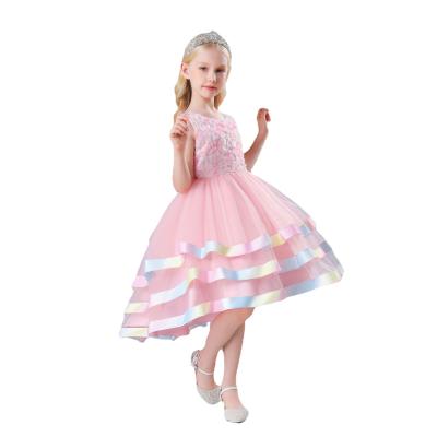 China Luxury Girl's Dress Girl Summer Sleeveless Dress Factory For Baby Dresses Party 2116 for sale