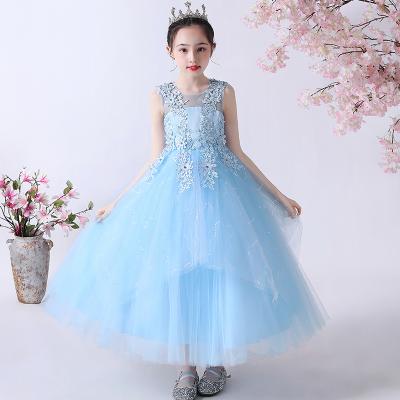 China Wholesale Sleeveless Full Length Wedding Party Kids Wedding Evening Ball Gown Fluffy Bridesmaids Dresses Bridesmaid Dress 1208 for sale