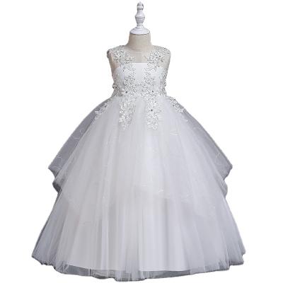 China Sleeveless Prom Dress Kids Wedding Dresses Designs Girls Fashion Dress 12 Years Girls Dresses Party Dress 1208 for sale