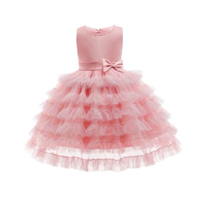 China Wholesale sleeveless summer 6 months to 3 years girl dress pleated dress girl dress children's birthday dress HF019 for sale