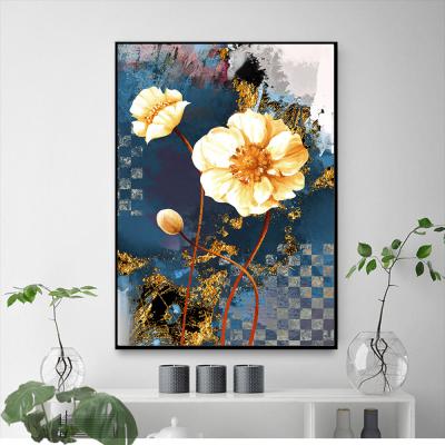 China Nordic Creative Modern Watercolor Flower Oil Painting Style Picture For Art Abstract Poster Living Room And Print Cuadros Home Decoration for sale