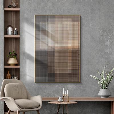 China CREATIVE Gold Black Geometric Abstract Wall Art Canvas Painting Nordic Posters and Print Picture Modern Living Room Home Decor for sale