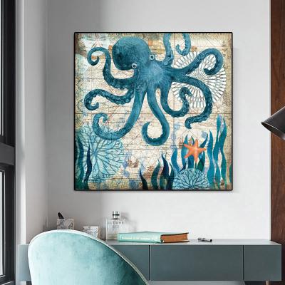 China Modern CREATIVE Oil Painting Print Wall Art Canvas Painting Abstract Tree Poster Landscape Picture For Living Room Home Decor No Frame M for sale