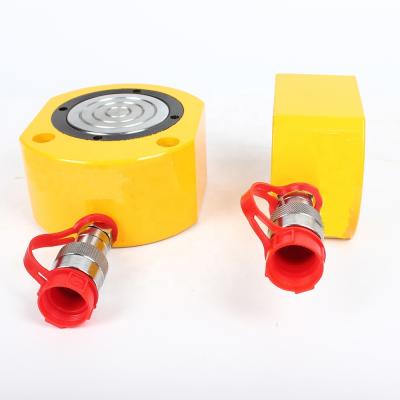 China 500 Ton Hydraulic Jack Flat Body Factory Ultrathin Bottle Jack > 50T for sale