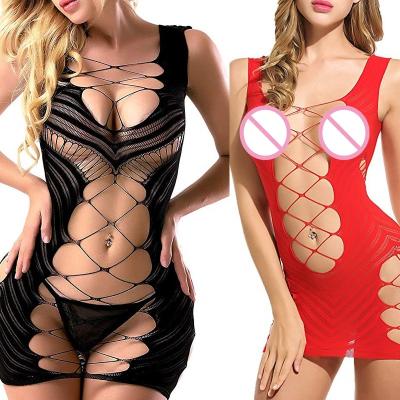 China Large elasticity 2022 the Rose Tight Shirt Bridal Honeymoon sexy underwear new transparent erotic net dress for sale