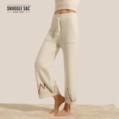 China QUICK DRY Hug Bag Air Feel Knit Pants Nordic Style Casual Loungewear Sweater Pants For Winter for sale