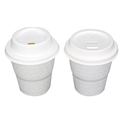 China 8 12 16oz Disposable Pulp Cup Disposable Sugar Cane Coffee Compostable Tea Cup For Coffee for sale